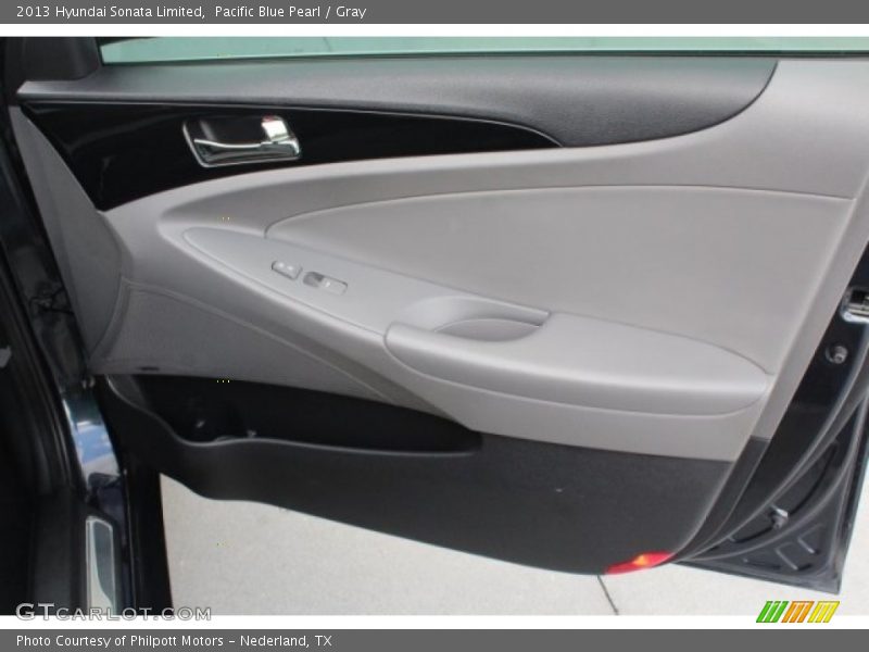 Pacific Blue Pearl / Gray 2013 Hyundai Sonata Limited