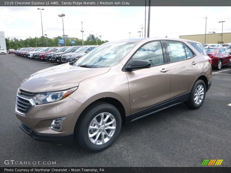 Sandy Ridge Metallic / Medium Ash Gray 2018 Chevrolet Equinox LS AWD