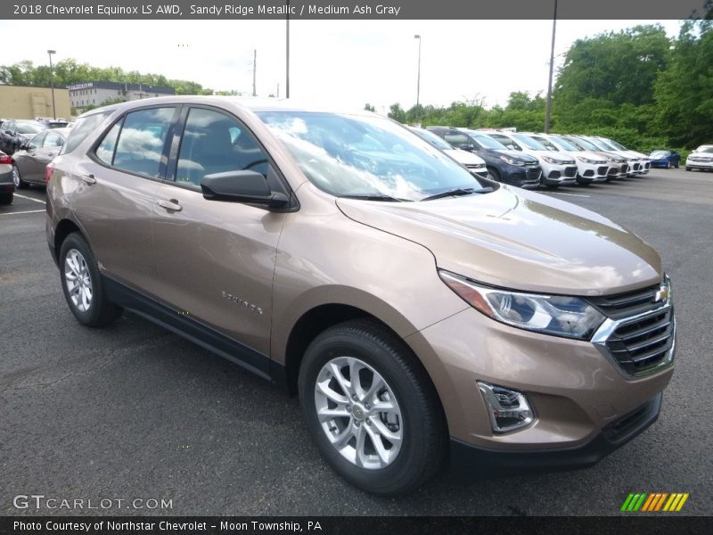Sandy Ridge Metallic / Medium Ash Gray 2018 Chevrolet Equinox LS AWD
