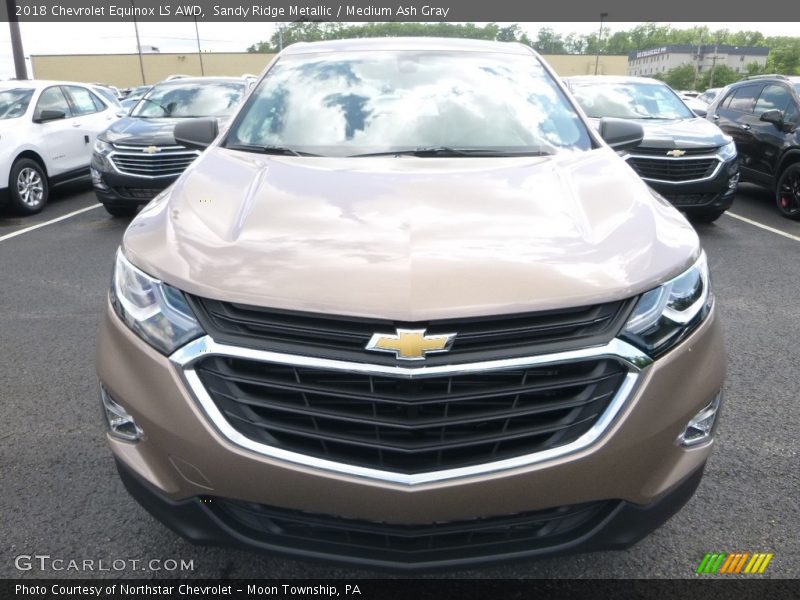 Sandy Ridge Metallic / Medium Ash Gray 2018 Chevrolet Equinox LS AWD