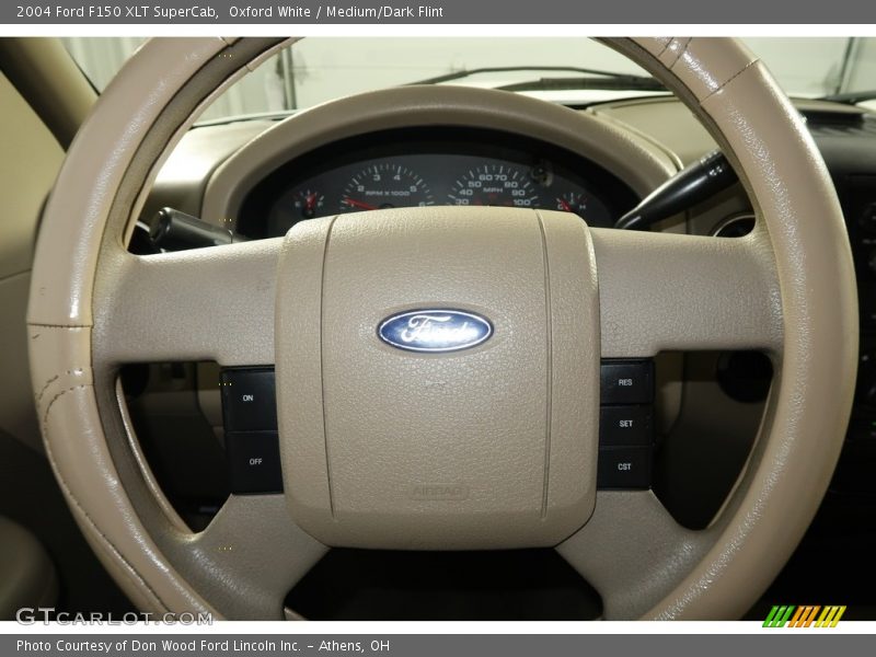 Oxford White / Medium/Dark Flint 2004 Ford F150 XLT SuperCab