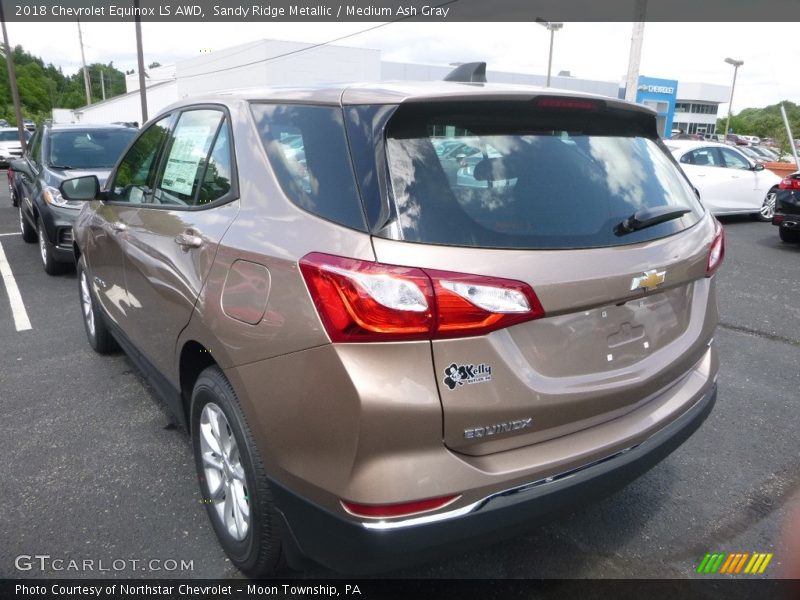 Sandy Ridge Metallic / Medium Ash Gray 2018 Chevrolet Equinox LS AWD