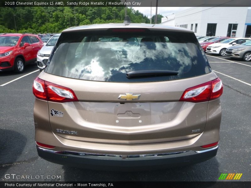 Sandy Ridge Metallic / Medium Ash Gray 2018 Chevrolet Equinox LS AWD