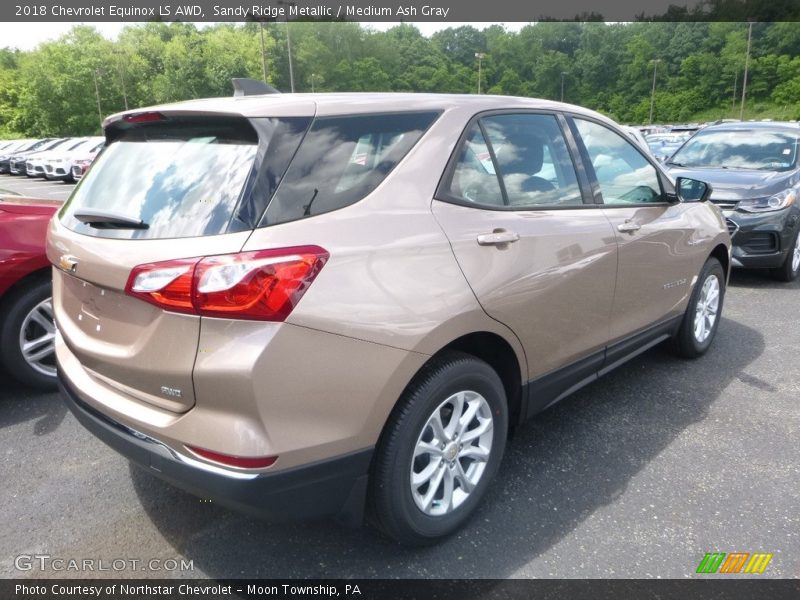 Sandy Ridge Metallic / Medium Ash Gray 2018 Chevrolet Equinox LS AWD