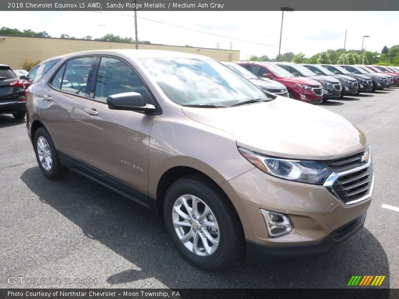 Sandy Ridge Metallic / Medium Ash Gray 2018 Chevrolet Equinox LS AWD