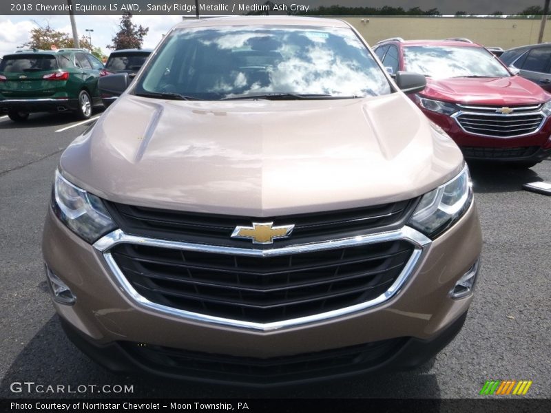 Sandy Ridge Metallic / Medium Ash Gray 2018 Chevrolet Equinox LS AWD