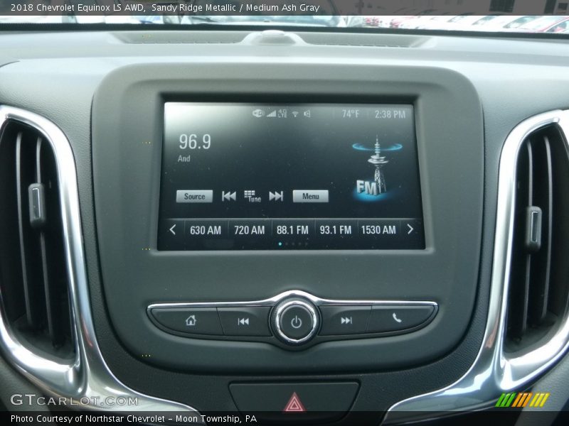 Sandy Ridge Metallic / Medium Ash Gray 2018 Chevrolet Equinox LS AWD