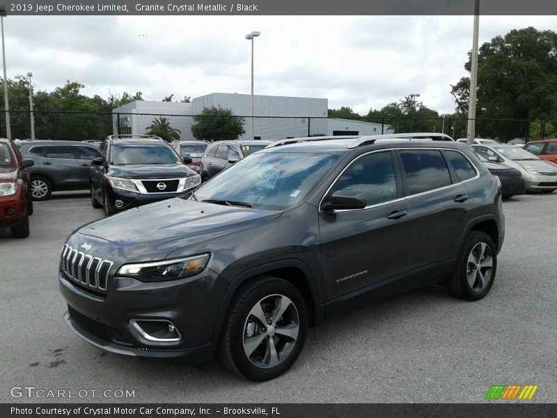 Granite Crystal Metallic / Black 2019 Jeep Cherokee Limited