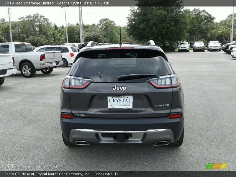 Granite Crystal Metallic / Black 2019 Jeep Cherokee Limited