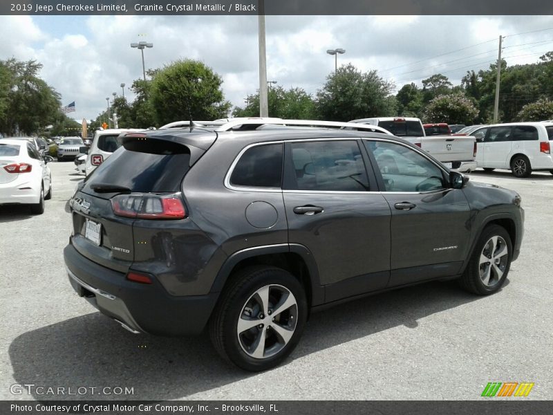 Granite Crystal Metallic / Black 2019 Jeep Cherokee Limited