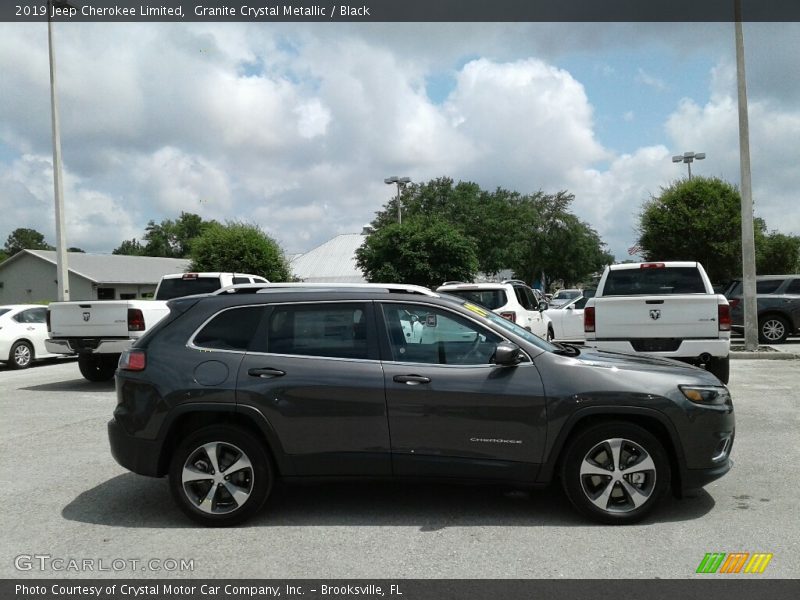 Granite Crystal Metallic / Black 2019 Jeep Cherokee Limited