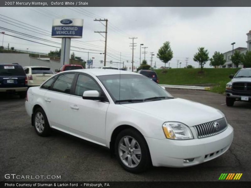 Oxford White / Shale 2007 Mercury Montego