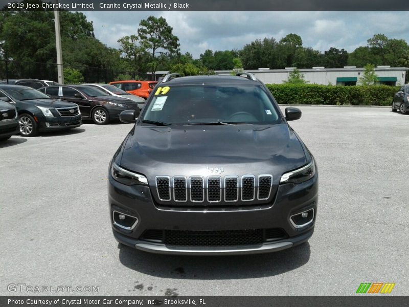 Granite Crystal Metallic / Black 2019 Jeep Cherokee Limited