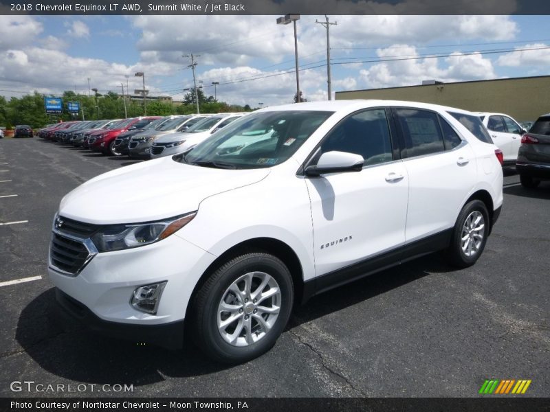 Summit White / Jet Black 2018 Chevrolet Equinox LT AWD