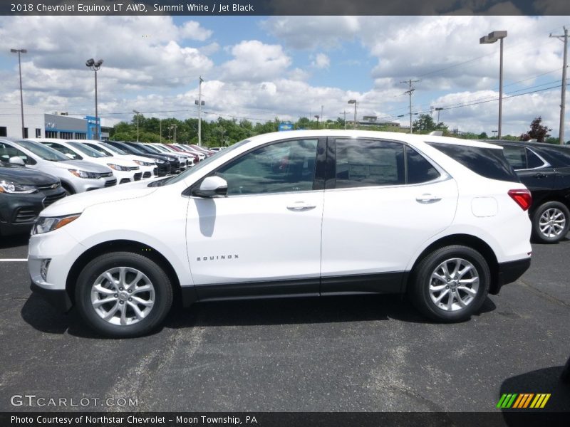 Summit White / Jet Black 2018 Chevrolet Equinox LT AWD
