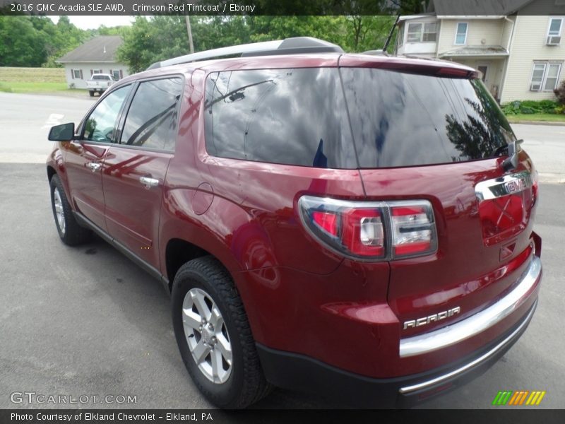 Crimson Red Tintcoat / Ebony 2016 GMC Acadia SLE AWD