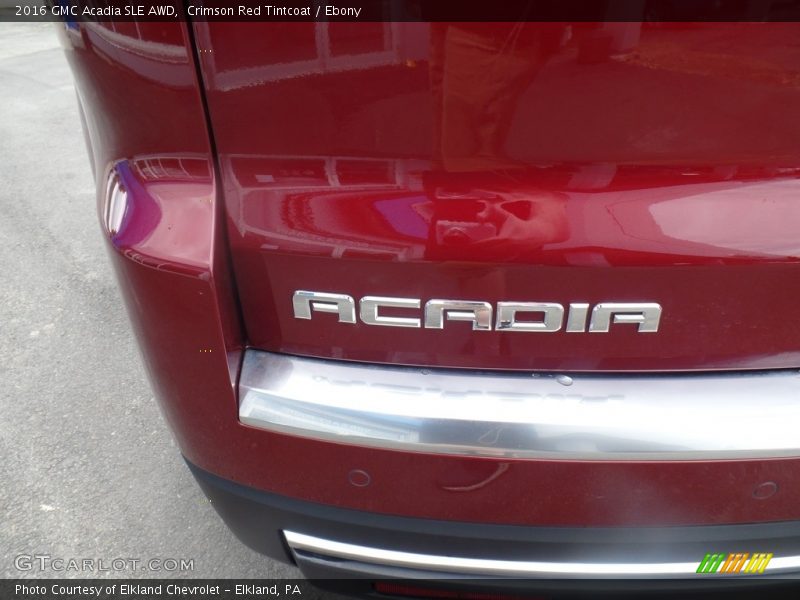 Crimson Red Tintcoat / Ebony 2016 GMC Acadia SLE AWD