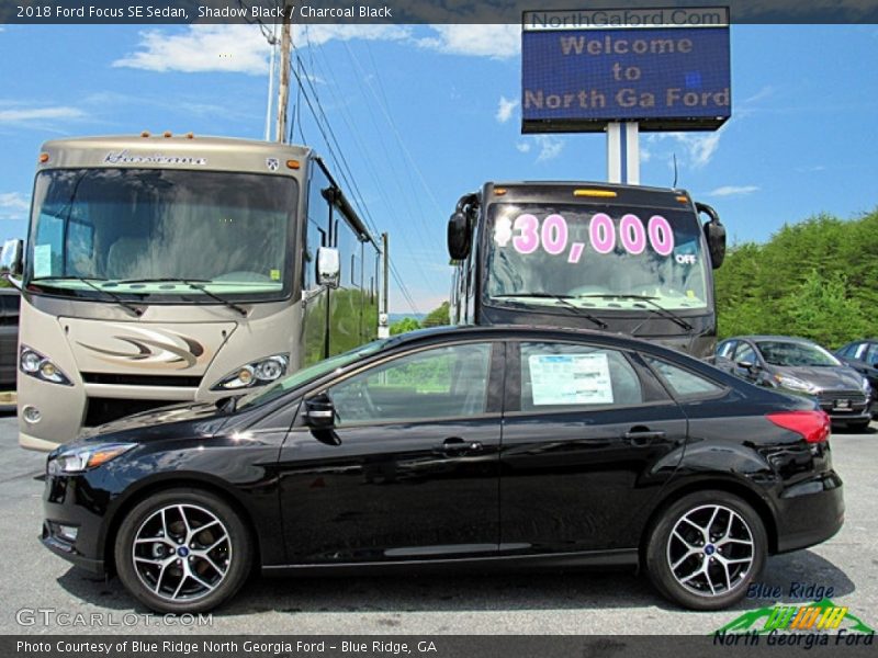Shadow Black / Charcoal Black 2018 Ford Focus SE Sedan