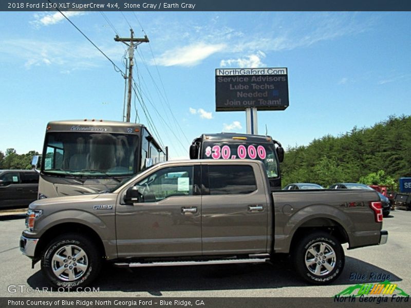 Stone Gray / Earth Gray 2018 Ford F150 XLT SuperCrew 4x4