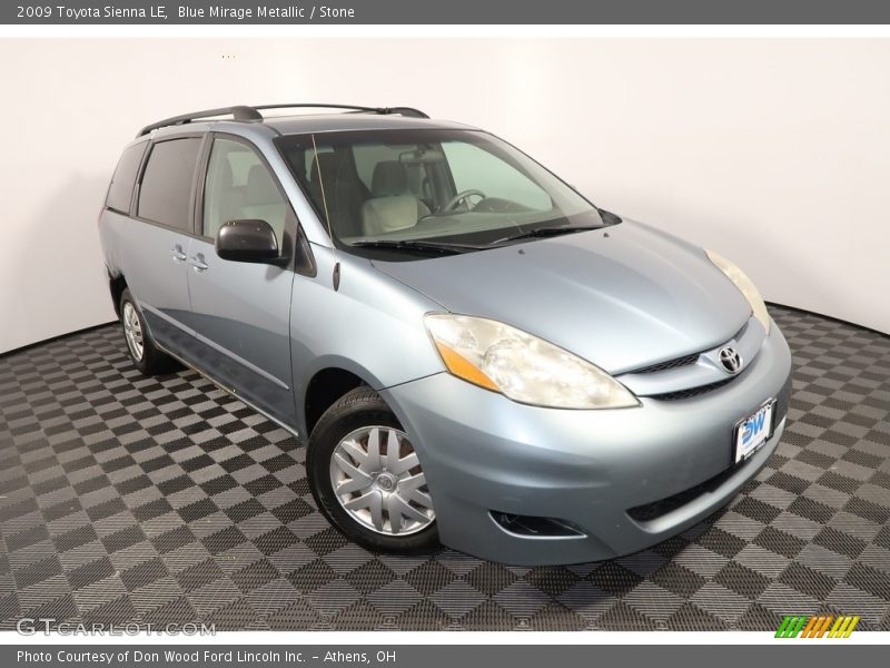 Blue Mirage Metallic / Stone 2009 Toyota Sienna LE