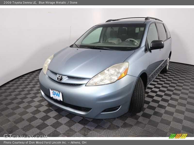 Blue Mirage Metallic / Stone 2009 Toyota Sienna LE