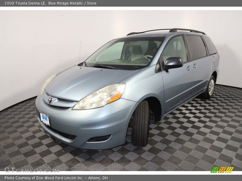 Blue Mirage Metallic / Stone 2009 Toyota Sienna LE
