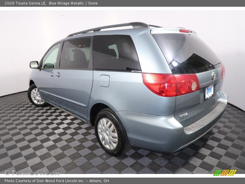 Blue Mirage Metallic / Stone 2009 Toyota Sienna LE