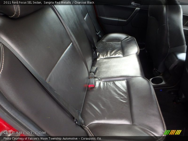 Sangria Red Metallic / Charcoal Black 2011 Ford Focus SEL Sedan