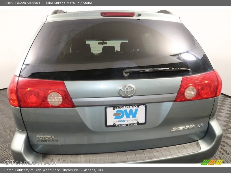 Blue Mirage Metallic / Stone 2009 Toyota Sienna LE