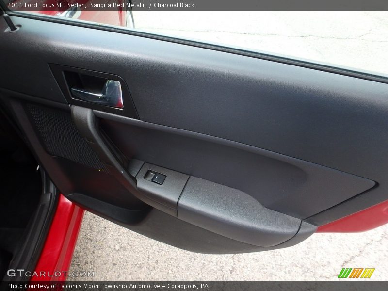 Sangria Red Metallic / Charcoal Black 2011 Ford Focus SEL Sedan