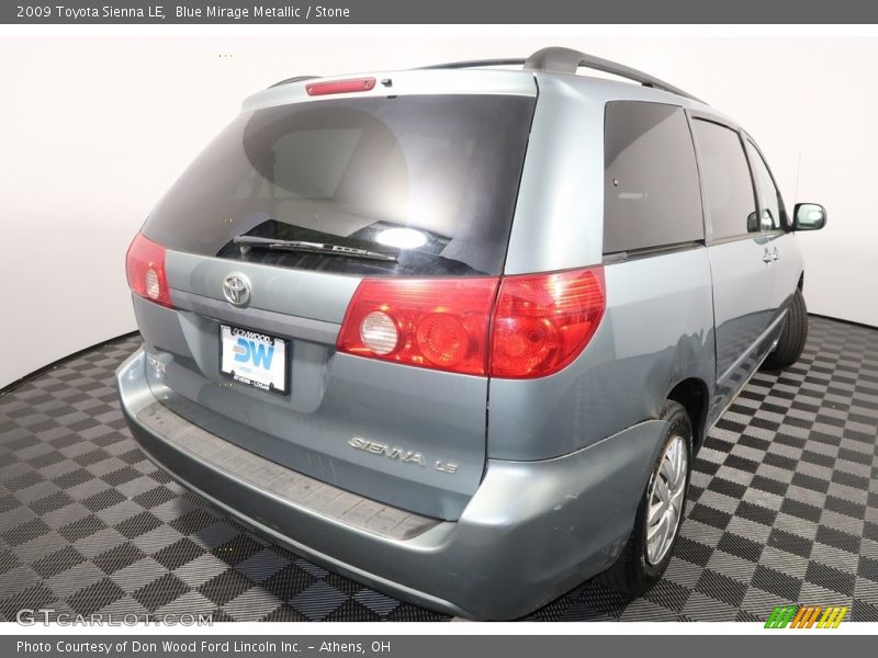 Blue Mirage Metallic / Stone 2009 Toyota Sienna LE