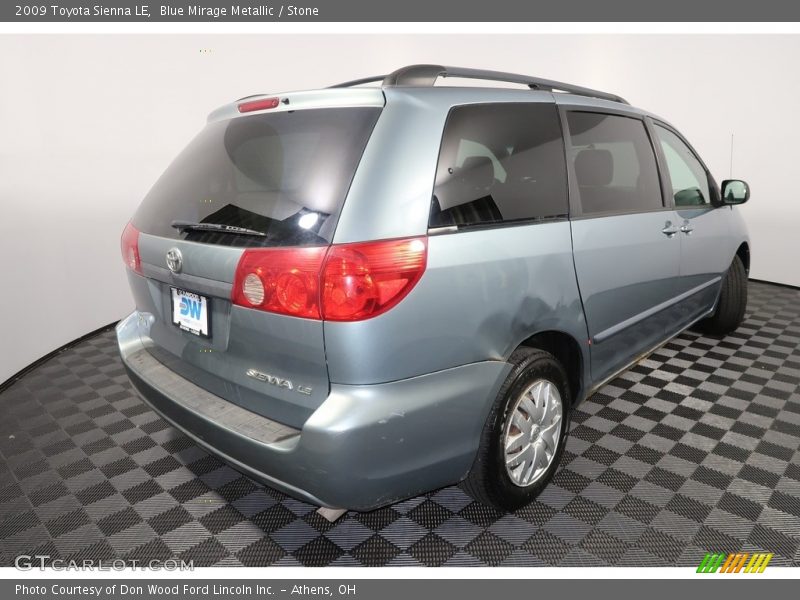 Blue Mirage Metallic / Stone 2009 Toyota Sienna LE