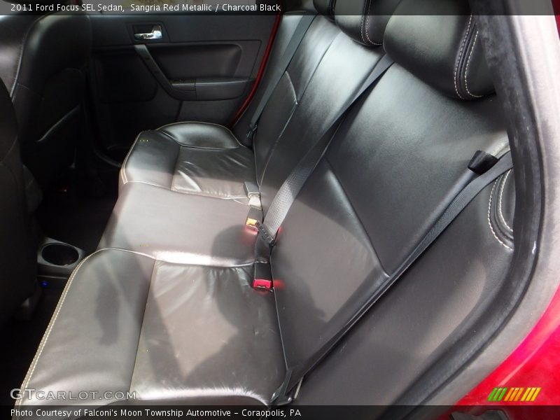 Sangria Red Metallic / Charcoal Black 2011 Ford Focus SEL Sedan