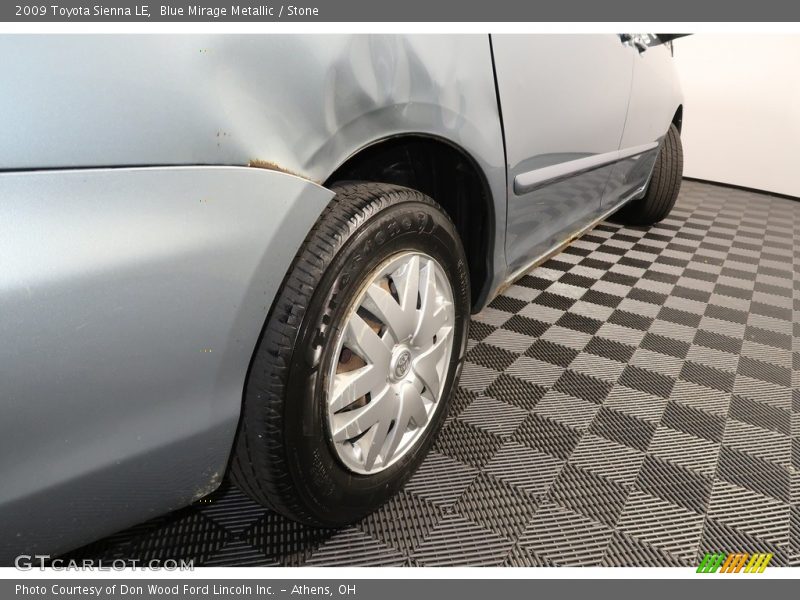 Blue Mirage Metallic / Stone 2009 Toyota Sienna LE