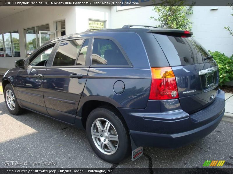 Modern Blue Pearlcoat / Dark Khaki/Light Graystone 2008 Chrysler Pacifica LX