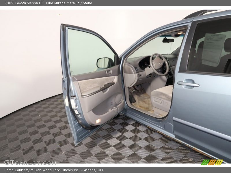 Blue Mirage Metallic / Stone 2009 Toyota Sienna LE