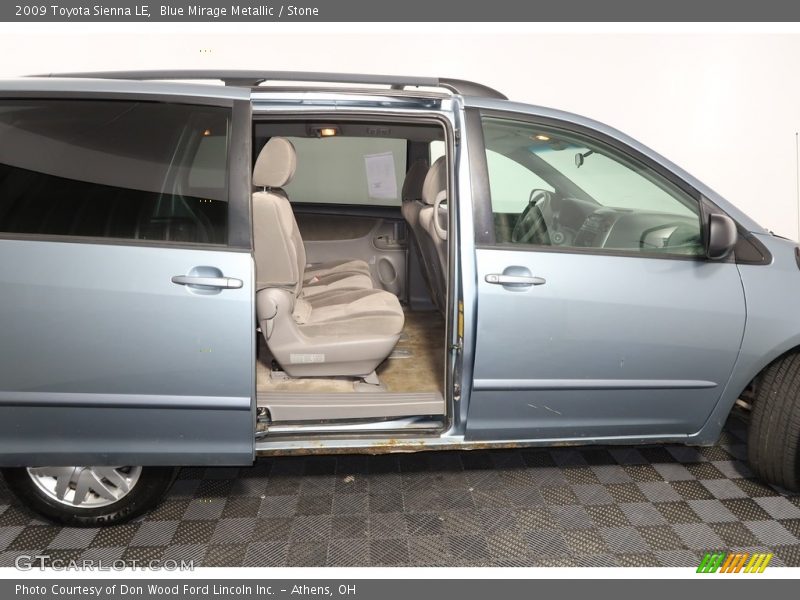 Blue Mirage Metallic / Stone 2009 Toyota Sienna LE