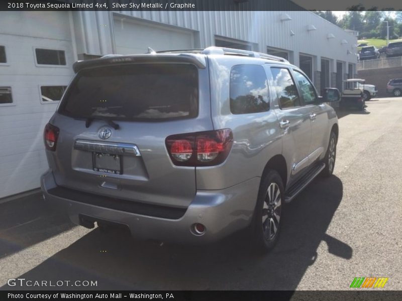 Silver Sky Metallic / Graphite 2018 Toyota Sequoia Limited 4x4