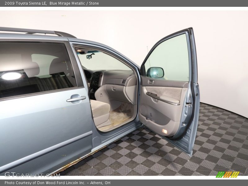 Blue Mirage Metallic / Stone 2009 Toyota Sienna LE