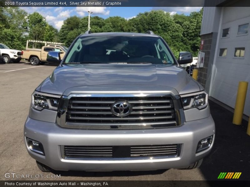 Silver Sky Metallic / Graphite 2018 Toyota Sequoia Limited 4x4