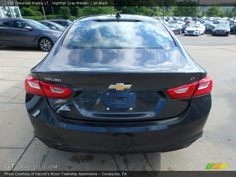 Nightfall Gray Metallic / Jet Black 2018 Chevrolet Malibu LT