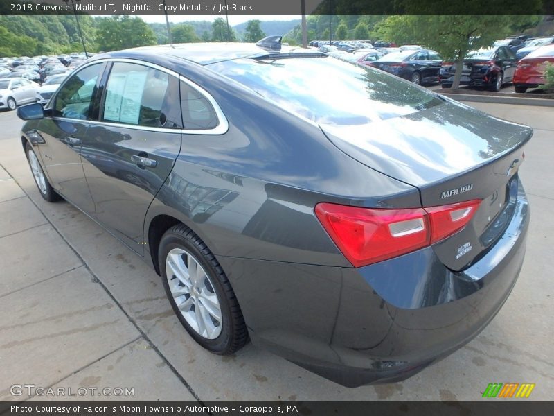 Nightfall Gray Metallic / Jet Black 2018 Chevrolet Malibu LT
