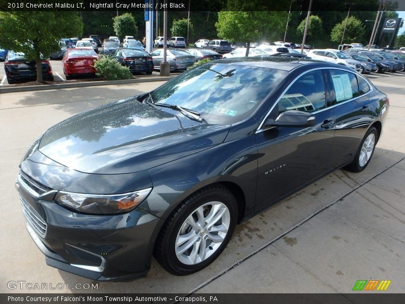 Nightfall Gray Metallic / Jet Black 2018 Chevrolet Malibu LT