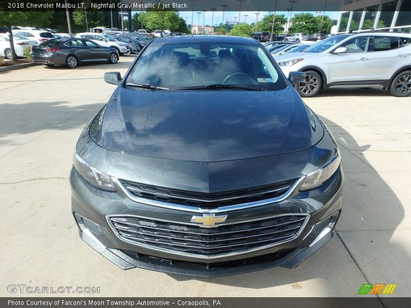 Nightfall Gray Metallic / Jet Black 2018 Chevrolet Malibu LT