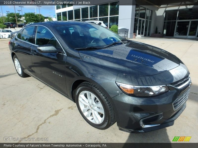 Nightfall Gray Metallic / Jet Black 2018 Chevrolet Malibu LT