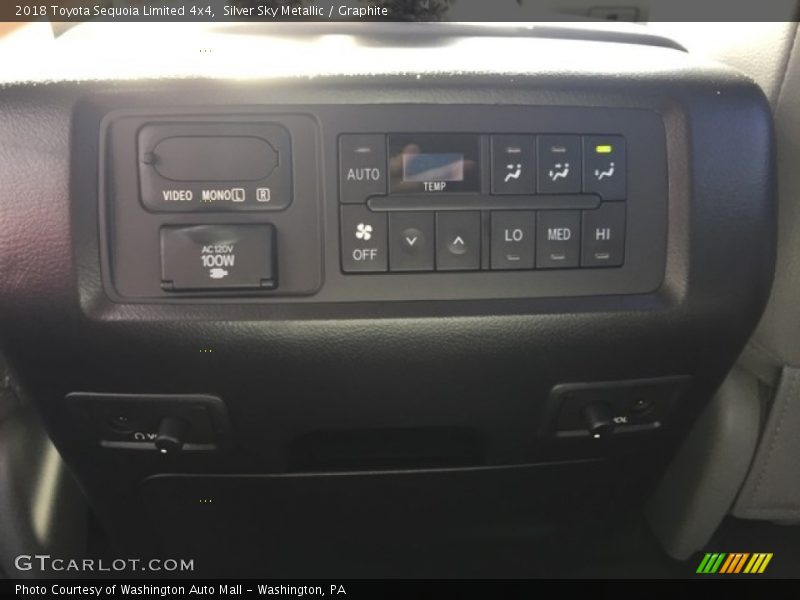 Controls of 2018 Sequoia Limited 4x4