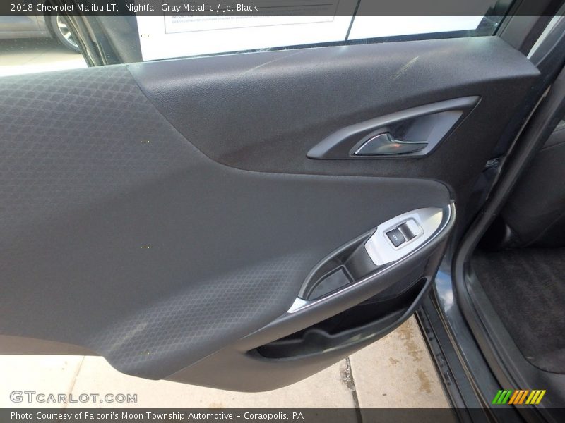 Nightfall Gray Metallic / Jet Black 2018 Chevrolet Malibu LT