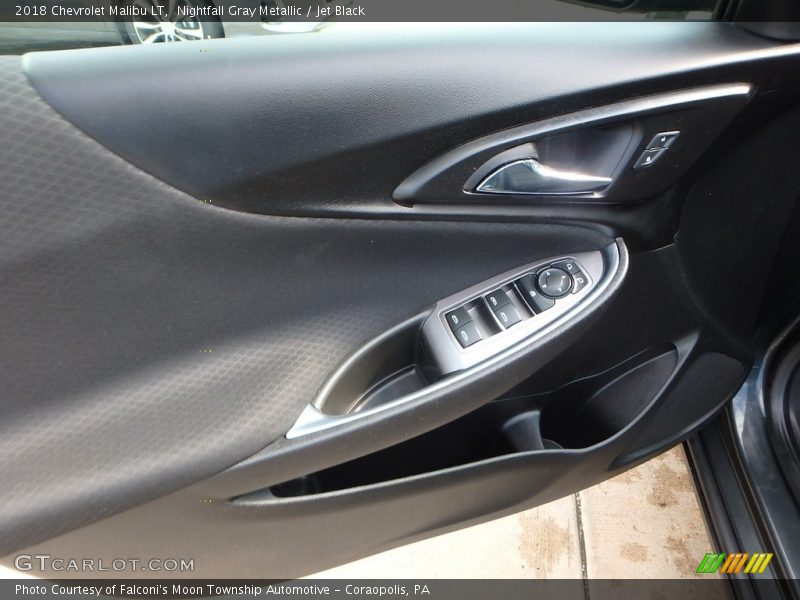 Nightfall Gray Metallic / Jet Black 2018 Chevrolet Malibu LT