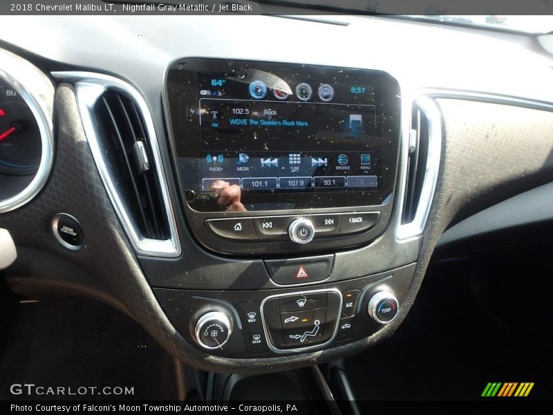 Nightfall Gray Metallic / Jet Black 2018 Chevrolet Malibu LT