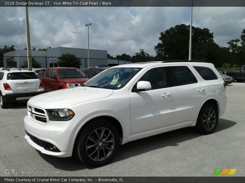 Vice White Tri-Coat Pearl / Black 2018 Dodge Durango GT